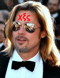 Brad Pitt has the mark of the beast